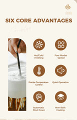 Automatic Milk Frother - Electric Foamer Hot Cold Cappuccino Maker Chocolate Mixer Warmer