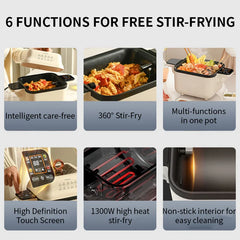 Stir Frying Machine Fully Automatic Home no supervision required Rotating Flip Intelligent Stir Frying Robot