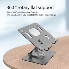 Foldable Bracket Stand 360 Degree Rotating Hollowed Tablet Holder Anti Slip Tablet Holder Desk Height Adjustable for 4.7-12 Inch
