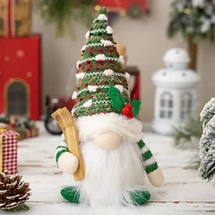 1~4pcs 2024 Christmas Doll Elf Knitted Gnome with Led Night Light Christmas Decorations for Home Xmas Navidad New Year 2025 Gift
