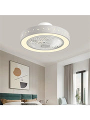 Ceiling Fans with Lights 50 CM 6 Speeds APP+Remote Control Iron Fan Light Led 3 Color Dimmable Bedroom Living Room Fan Lamp