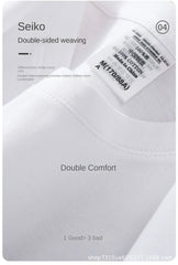 300g Cotton T Shirts Men Short Sleeved Heavyweight Summer Round Neck Loose Breathable Shirt for Men Women Basic Tee