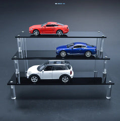 Acrylic Riser Display Stand Perfume Organizer Shelves for Amiibo Funko Figures Toys Cupcake Desserts Collection Cosmetic Jewelry