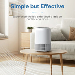 Air Purifiers for Bedroom Home, Air Filter Cleaner with Fragrance Sponge, HEPA Filter for Smoke, Allergies, Pollen, Pet Timer