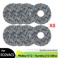 Fit For ( Midea V12 / Eureka J12 Ultra ) Roller Side Brush Hepa Filter Mop Cloth Dust Bag Robot Vacuums Accessory Part