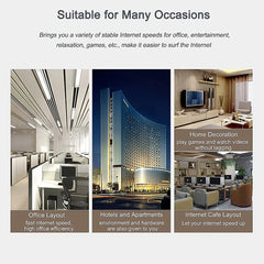 Ethernet Splitter, RJ45 1 Male to 4 x Female LAN Ethernet Splitter Adapter Cable Suitable Super Cat5,Cat5e,Cat6,Cat7 LAN Adapter