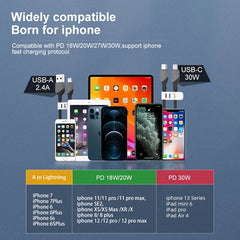 KUULAA USB C to Lightning MFi Cable for iPhone Fast Charging Cable PD 30W USB Type C For iPhone 14 13 12 11 Pro Max X XS XR 8