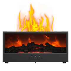 Fireplace Air Humidifier Dynamic Flame Essential Oil Diffuser 150ml Aromatherapy Diffuser with Timer Cool Mist Humidifier