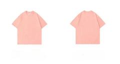 300g Cotton T Shirts Men Short Sleeved Heavyweight Summer Round Neck Loose Breathable Shirt for Men Women Basic Tee