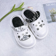 Fashion Charms Clogs New Arrival Thick Sole Outdoor Women Slippers High Quality Summer Beach Sandals For Girls