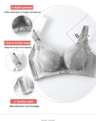 8cm Thickened Non-empty Cup Underwear Small Chest Gather Anti-sagging Hand-cup Bra Adjustable Bra Women