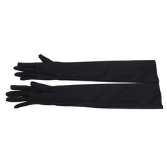 Long Satin Gloves for Women, Mittens, Monochromatic, Women's Fashion, Evening and Prom Costume, Autumn and Winter