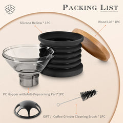 CAFEMASY Coffee Beans Grinder Single Dose Hopper And Bellows Coffee Grinder Bean Bin Blowing Cleaning Tool For Eureka Mignon