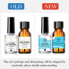 BORN PRETTY 15ml Nail Primer Nail Prep Dehydrate Base Top Coat Gel Nail Polish No Need Of UV LED Lamp Nail Art Varnish Manicure