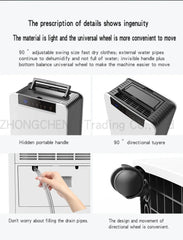 Air Dehumidifier DK01-T Dehumidifier household bedroom dehumidification Industrial Basement High Power Dehumidifier Small dryer