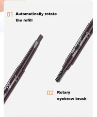 5 Colors Eyebrow Cosmetics Pencil Waterproof Double-headed Eyebrow Tattoo Natural Long Lasting Makeup Paint Eyebrow Pencil