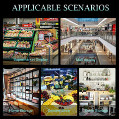 Acrylic Riser Display Stand Perfume Organizer Shelves for Amiibo Funko Figures Toys Cupcake Desserts Collection Cosmetic Jewelry