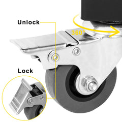 VEVOR Single Folding Security Gate 1.5-2m x 1.22-3.66m Folding Door Gate Steel Accordion Flexible Expanding Security Gate Black