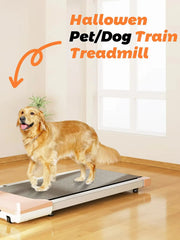 90cm Long Run Area Walking Pad, Under Desk Treadmill, 1-6KM/H Treadmill for Home with Remote Control and LCD Display Pink