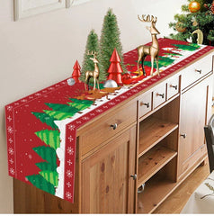 2024 Christmas Table Runners Merry Christmas Decoration for Home Tablecloth Table Cover Xmas Gifts Navidad Noel New Year 2025