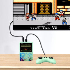 TECTINTER Video Game Console Mini Portable Retro TV Handheld Game Player Built-in 500 Games LCD Screen AV Output Support 2 Play