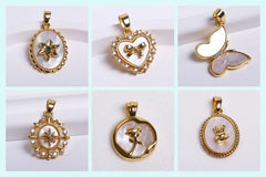 18K Gold Plated Separators For Bead,Spacers Beads For Jewelry Making,Brass Metal Round Beads,DIY Bracelets/Necklace Accessories