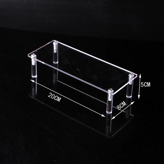 Acrylic Riser Display Stand Perfume Organizer Shelves for Amiibo Funko Figures Toys Cupcake Desserts Collection Cosmetic Jewelry