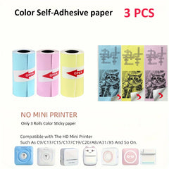 Mini Printer Color Sticker Thermal Paper Label Paper Sticker Photo Papers For PeriPage PAPERANG Poooli 57mm width Photo Printer