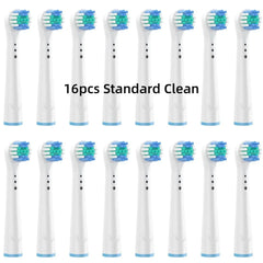 16/20PCS Brush Head nozzles for Oral B Electric Toothbrush Replacement Head Refill Sensitive Floss Cross Action for Oralb