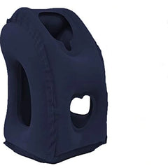 1pc Inflatable Travel Pillow, Airplane Pillow With Patented Valve Design, Travel Accessories With Neck And Head Support, Travel