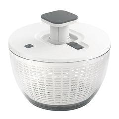 LMETJMA QuickPush Salad Spinner Large 6.3QT Vegetable Washer Dryer Strainer Drainer with Drain Salad Bowl and Colander JT400