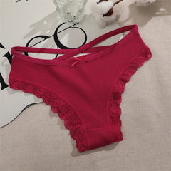 4PCS Women's Cotton Briefs Sexy Female Underpants Elasticity Comfortable Underwear Panties Lingerie S-XL Solid Color Intimate