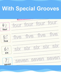 Writing Exercise Books English Groove Magic Practice Copybook Children's Book Learning Numbers Letters Alphabet Calligraphy Gift
