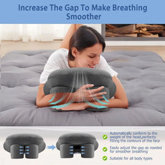 1PCS Face Down Pillow Flacewesta Massage BBL Prone with Memory Foam Ergonomic for sleeping Vitrectomy Neck Pain Retinal Surgery