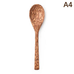 Natural Coconut Bowl Wooden Handmade Coconut Bowls for Eating Tableware Fork Spoon for Dessert Fruit Salad Mixing Rice