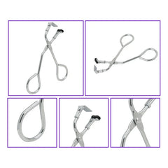 Mini Eyelash Curler - Portable Partial Lash Curler Tweezers Stainless Steel Makeup Tool