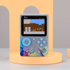 TECTINTER Video Game Console Mini Portable Retro TV Handheld Game Player Built-in 500 Games LCD Screen AV Output Support 2 Play