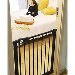 UBRAVOO Baby Gate for Doors and Stairs, Height 100 cm, Safety Pet Gate, Automatic Closure, Triple Locking