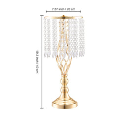 VEVOR 2/10/12PCS Tall Wedding Flower Vase Metal Centerpiece Gold Floral Arrangement Stand Display Rack for Tables Dinner Party