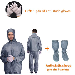 Isolation Split Type Work ClothesUnisex Reusable Anti-Static Safety Clothing With Pockets Dust-Proof Clean Paint Materials