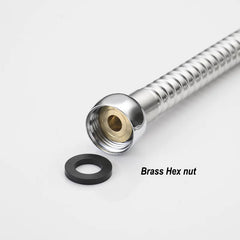 Stainless Steel Shower Hose 5M Long Bathroom Shower Water Hose Extension Plumbing Pipe Pulling Tube Bathroom Accessories