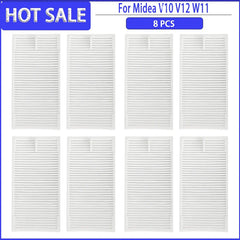 Main Side Brush HEPA Filter Mops Colth Dust Bag For Midea V10 V12 W11Robotic Vacuum Cleaner Accessories
