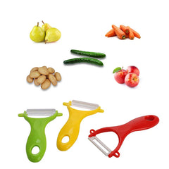 LMETJMA Ceramic Peeler 4 Color Vegetable Fruit Peeler Kitchen Potato Carrot Cucumber Peeler Peeling Kitchen Gadgets KC0113