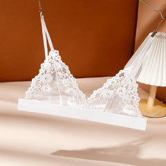 SP&CITY Summer Sexy Lace Tube Top Women Hollow Out Bralette Thin Chest Girl Bras Seamless Transparent Lingerie French Underwear