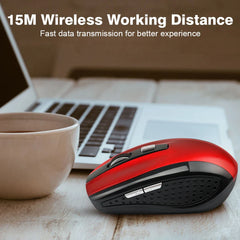 2.4G Wireless Mouse Bluetooth Mouse Ergonomic 800/1200/1600DPI 6 Mute Buttons Mouse For MacBook Tablet Laptops Computer PC