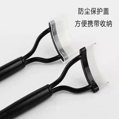 Eyelashs Brush Comb 1pc Eyelash Separator Metal Teeth Foldable Eye lash Curler Beauty Makeup Stainless Mascara Curl Make up Tool
