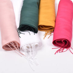 Leather Powder Autumn and Winter New Solid Color Scarves Wholesale for Men and Women 120g Single Color Headband Shawl