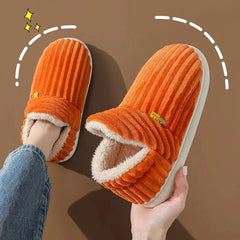 Litfun New Fur Slippers For Women Men Winter Furry Fashion Warm Ankles Plush Cozy Slides For Home Indoor Soft Sole Cotton Shoes