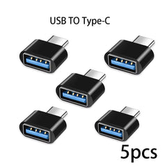 Mini Type C to USB Adapter 3.0 USB-C Male OTG A Female Data Connector For MacBook Pro iPad Mini 6/Pro MacBook Air Type C Device