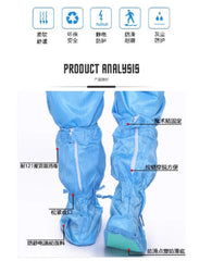 Isolation Split Type Work ClothesUnisex Reusable Anti-Static Safety Clothing With Pockets Dust-Proof Clean Paint Materials